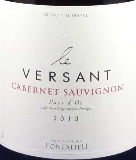 Le Versant Cabernet Sauvignon 2013